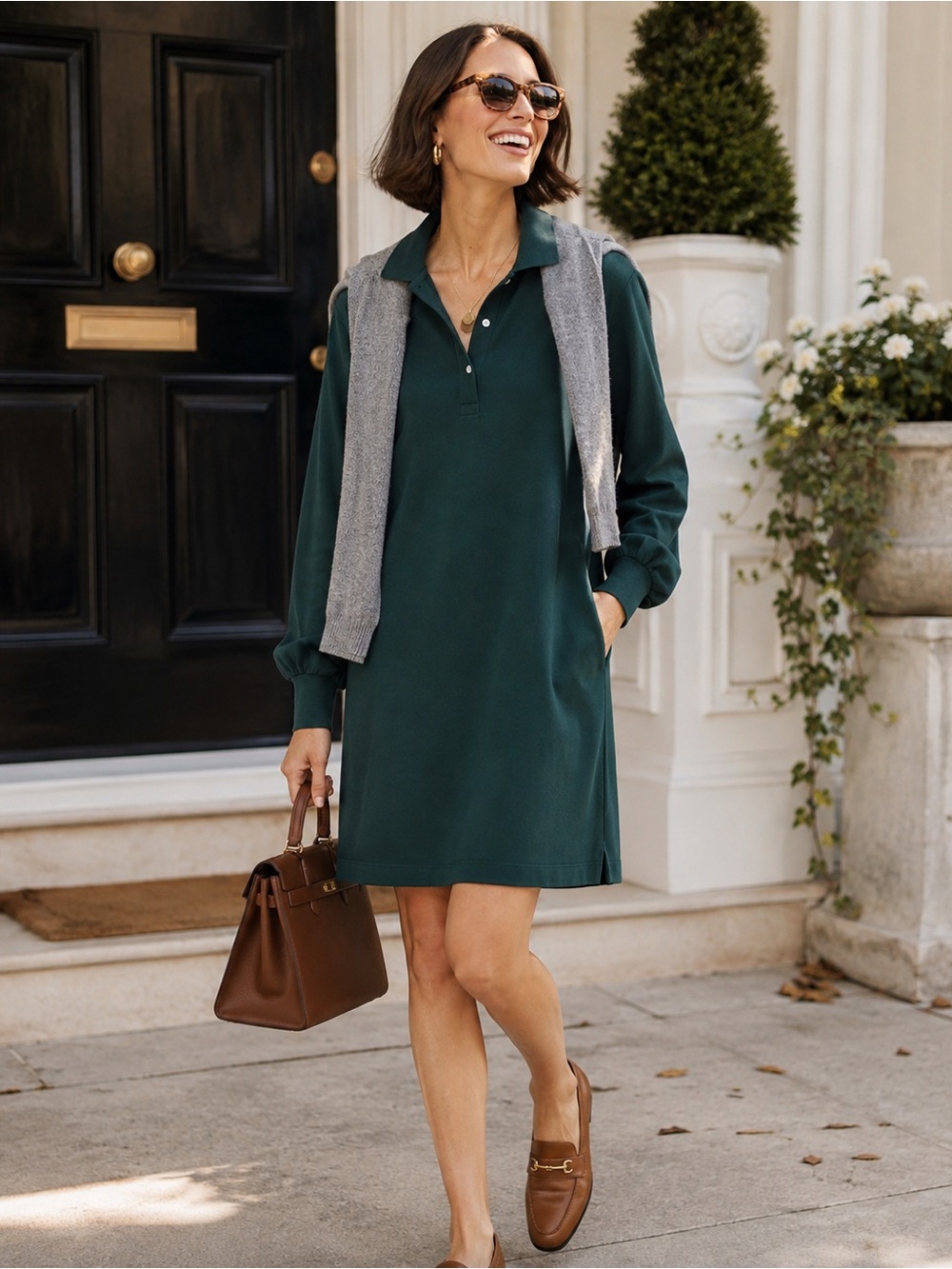 Tuckernuck Green Long Sleeve Dress
